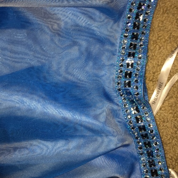 Sky blue Sherri Hill dress - Picture 3 of 5